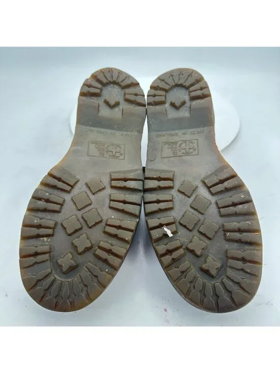 Dr. Martens Men Size UK 10 US 11 Red Maroon Black Leather Brogue Oxford Shoes - Picture 2 of 10